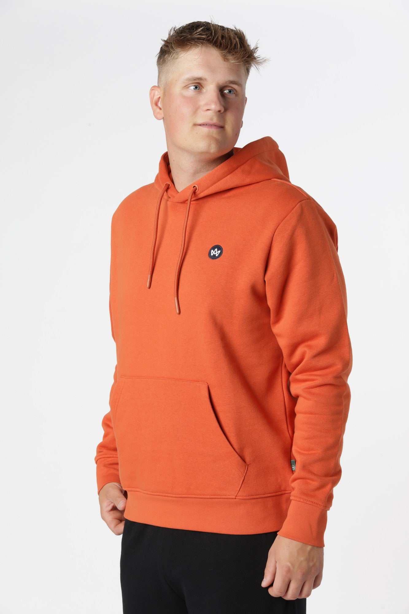 Burnt Ochre Kronstadt hoodie med børstet inderside for ekstra blød og behagelig komfort