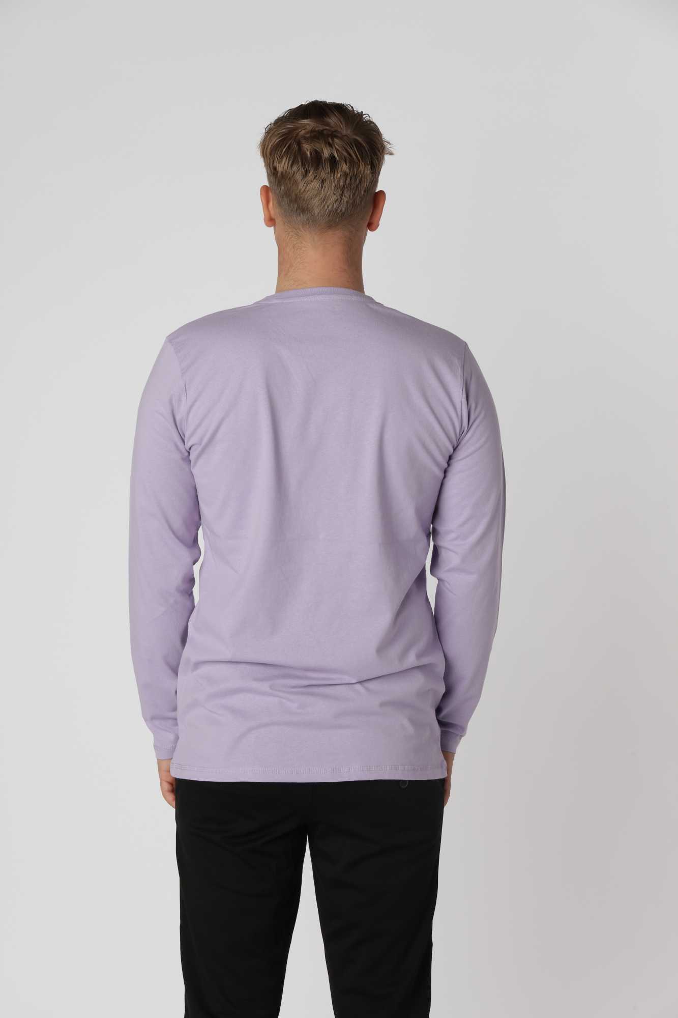 Lavender Essential langærmer t-shirt i farven Lavender, ideel som base eller lag-på-lag
