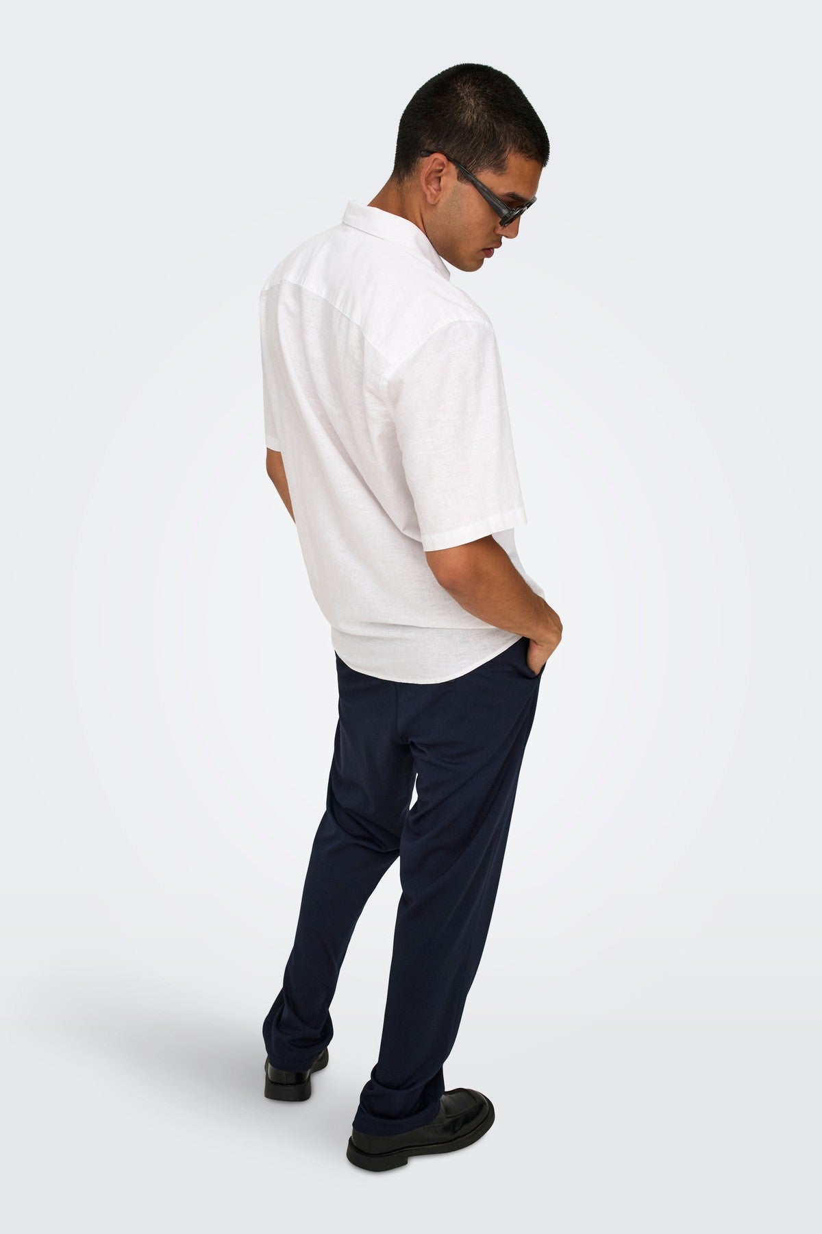 Chino bukser, Regular fit, Night Sky
