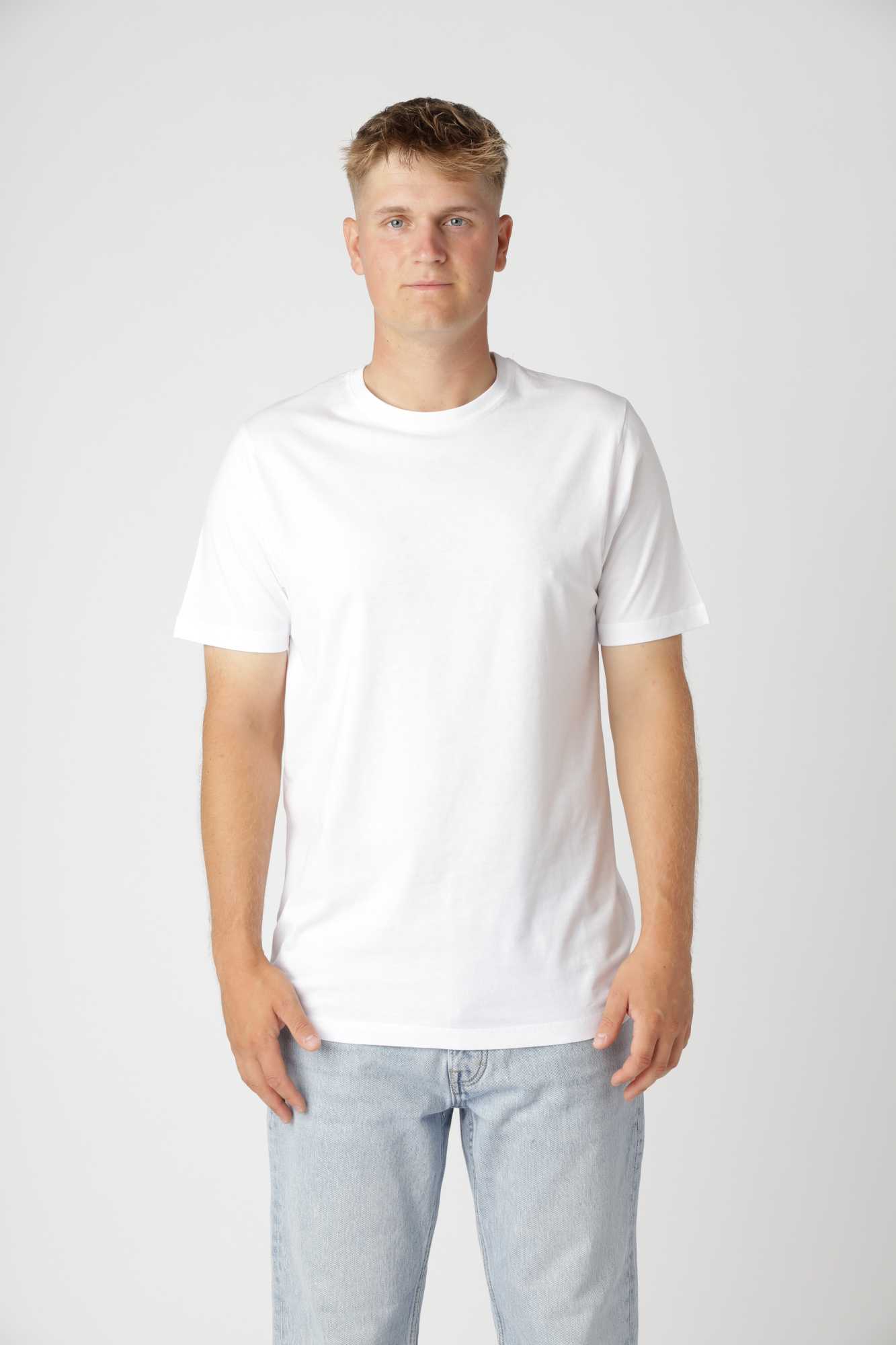 Classic Fitted T-shirt, 3 stk.