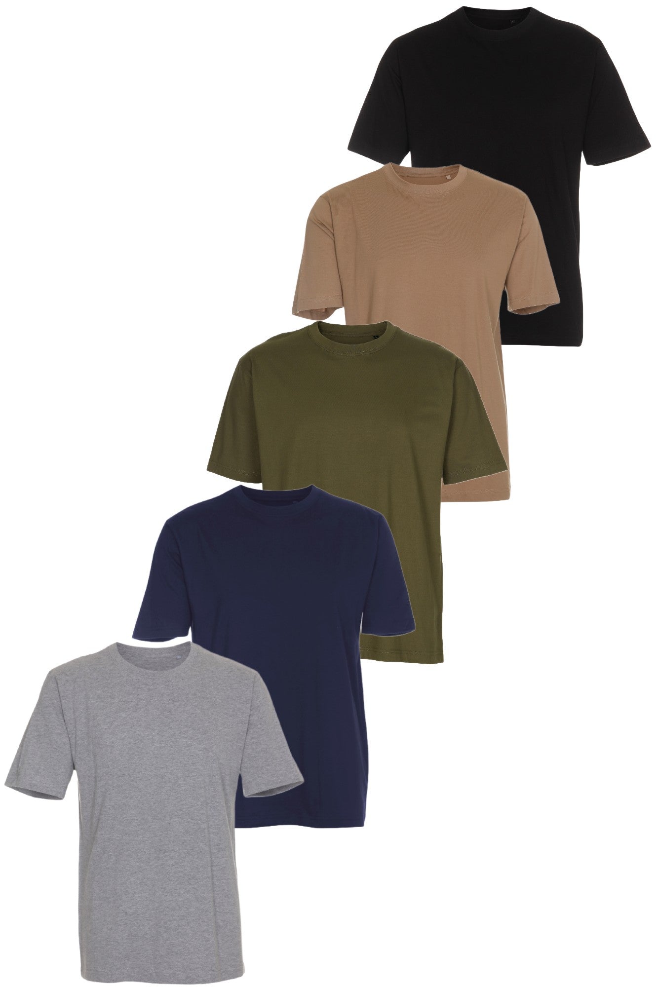 Basic T-shirt, 5 stk