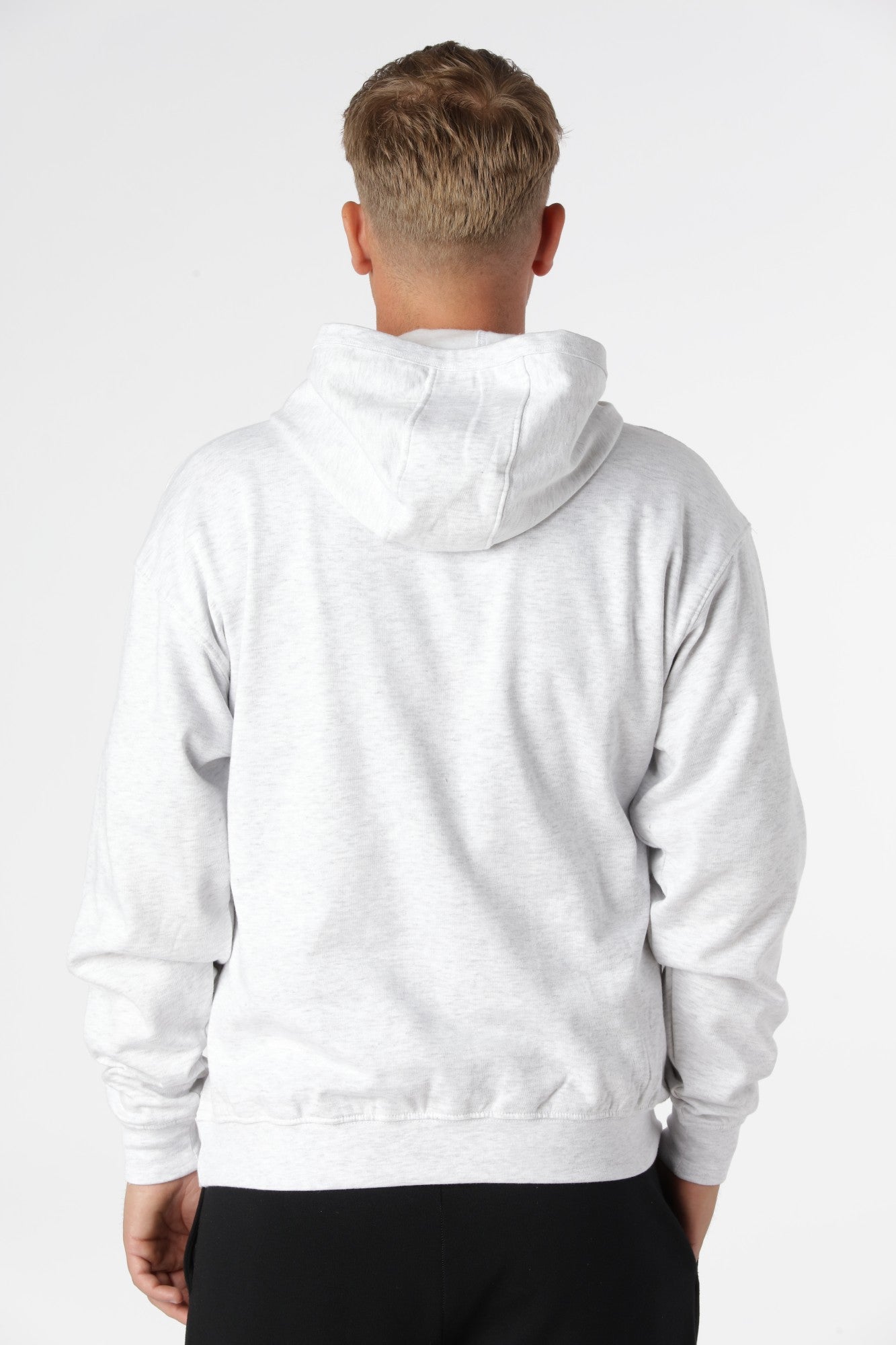 Klassisk Hoodie, Grå