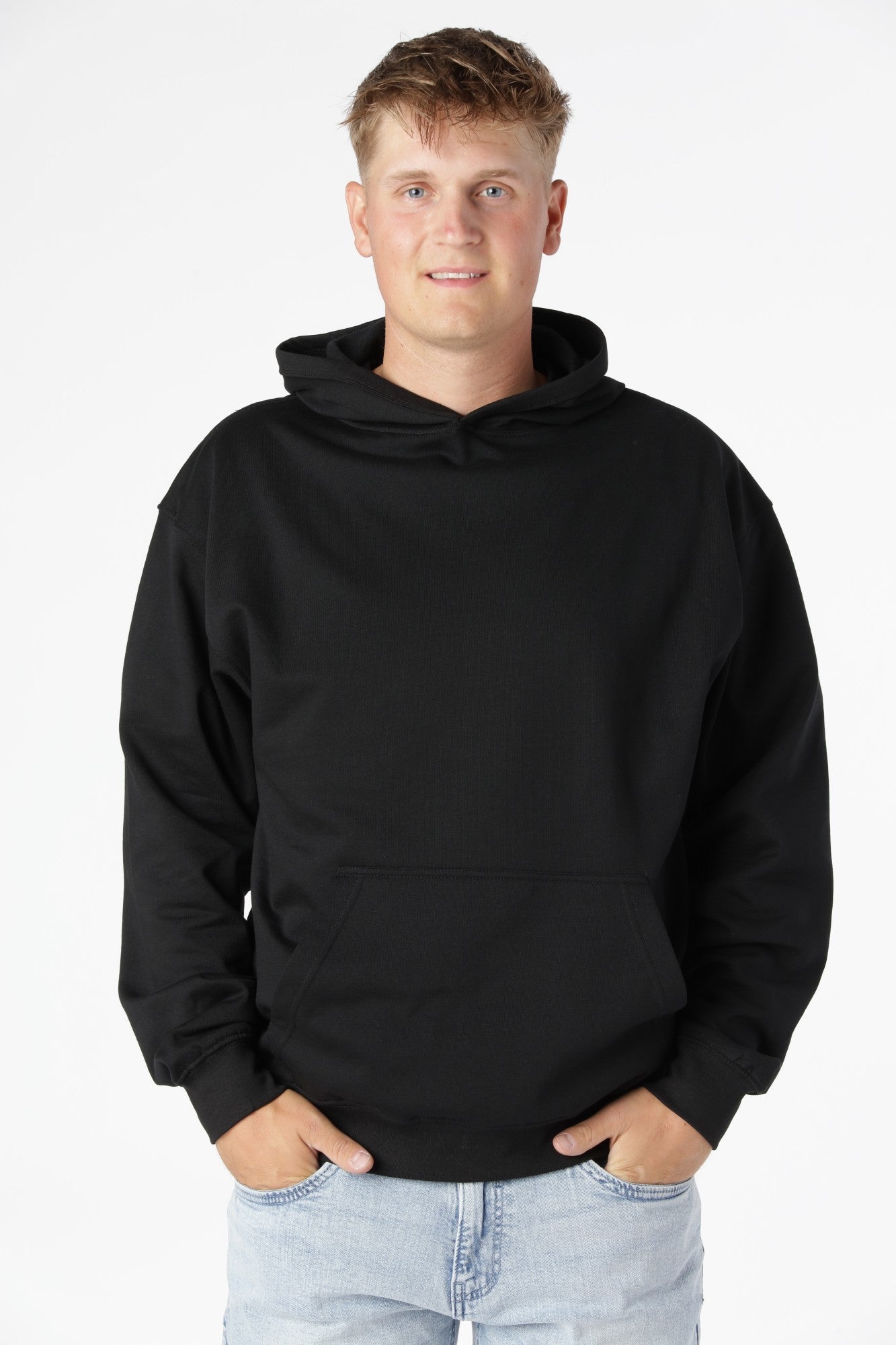 Klassisk Hoodie, Svart